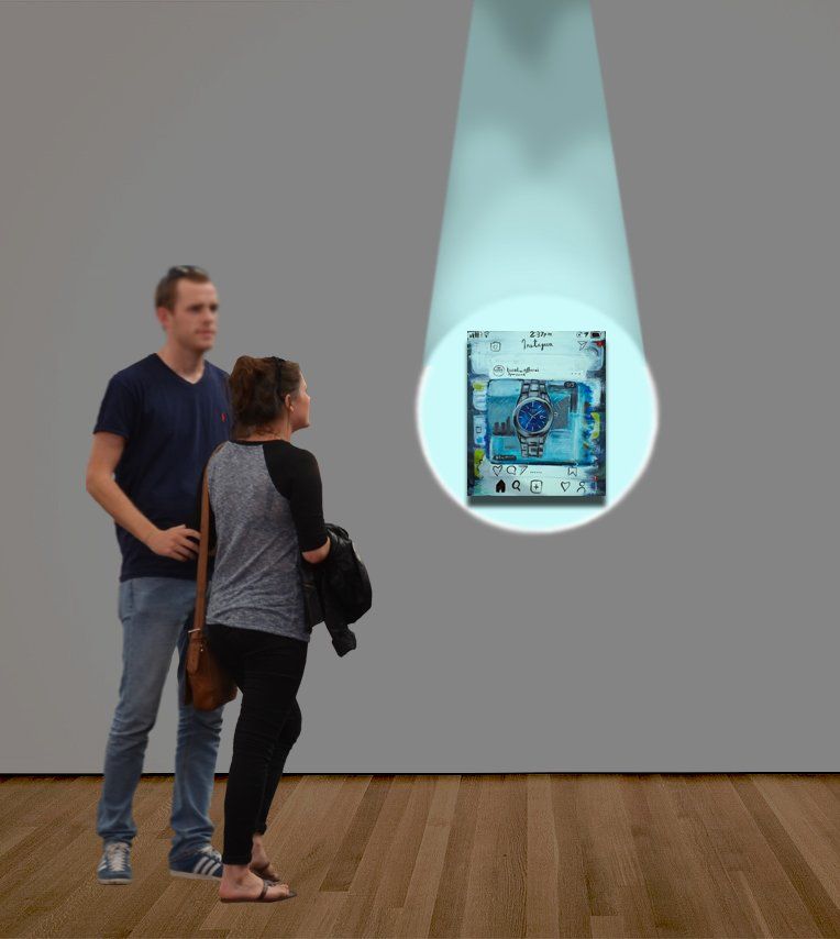 Visualisation of painting in current form