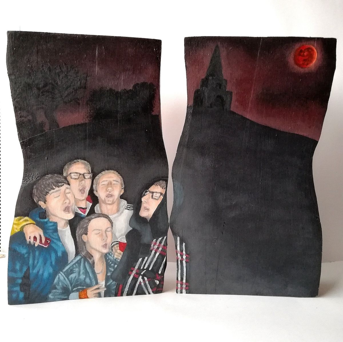 5. 'Killiney Hill', 2020, acrylic on wood, 12
