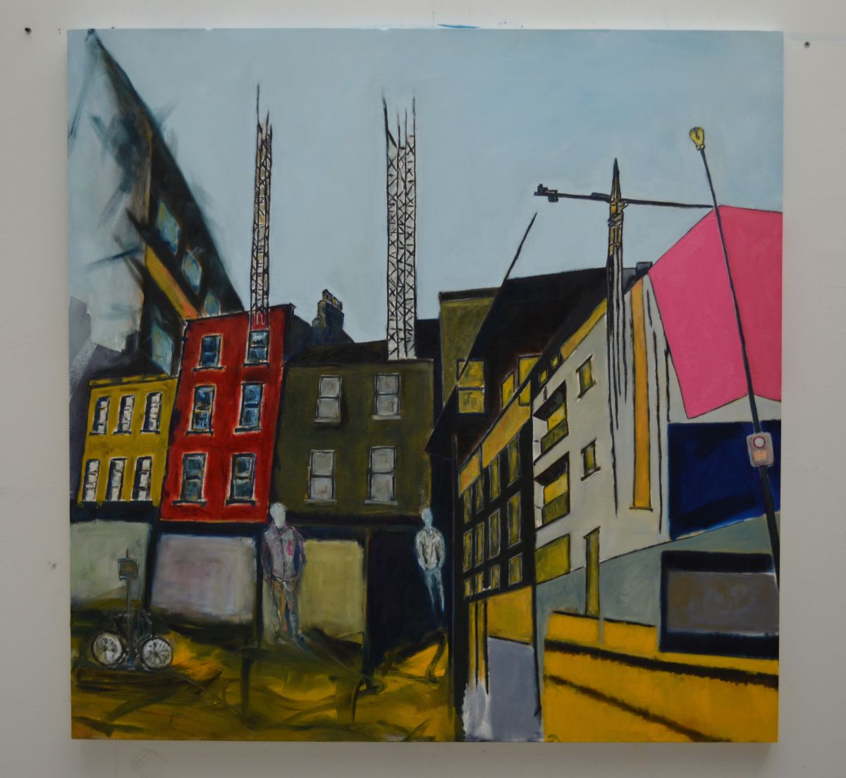 Procrastinated Future - 2020, Oil on stretched canvas, 150 x 150 x 4.5 cm