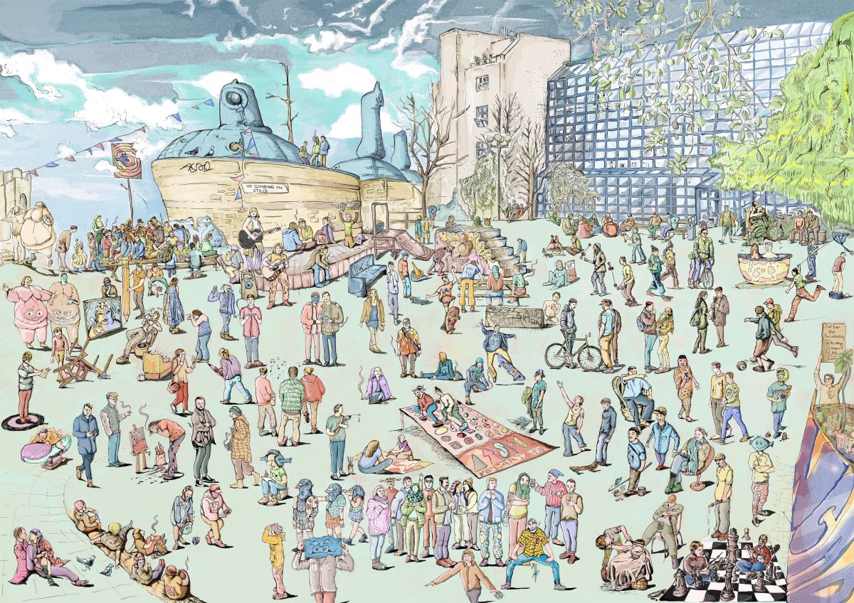 Procrastination Playground Illustration