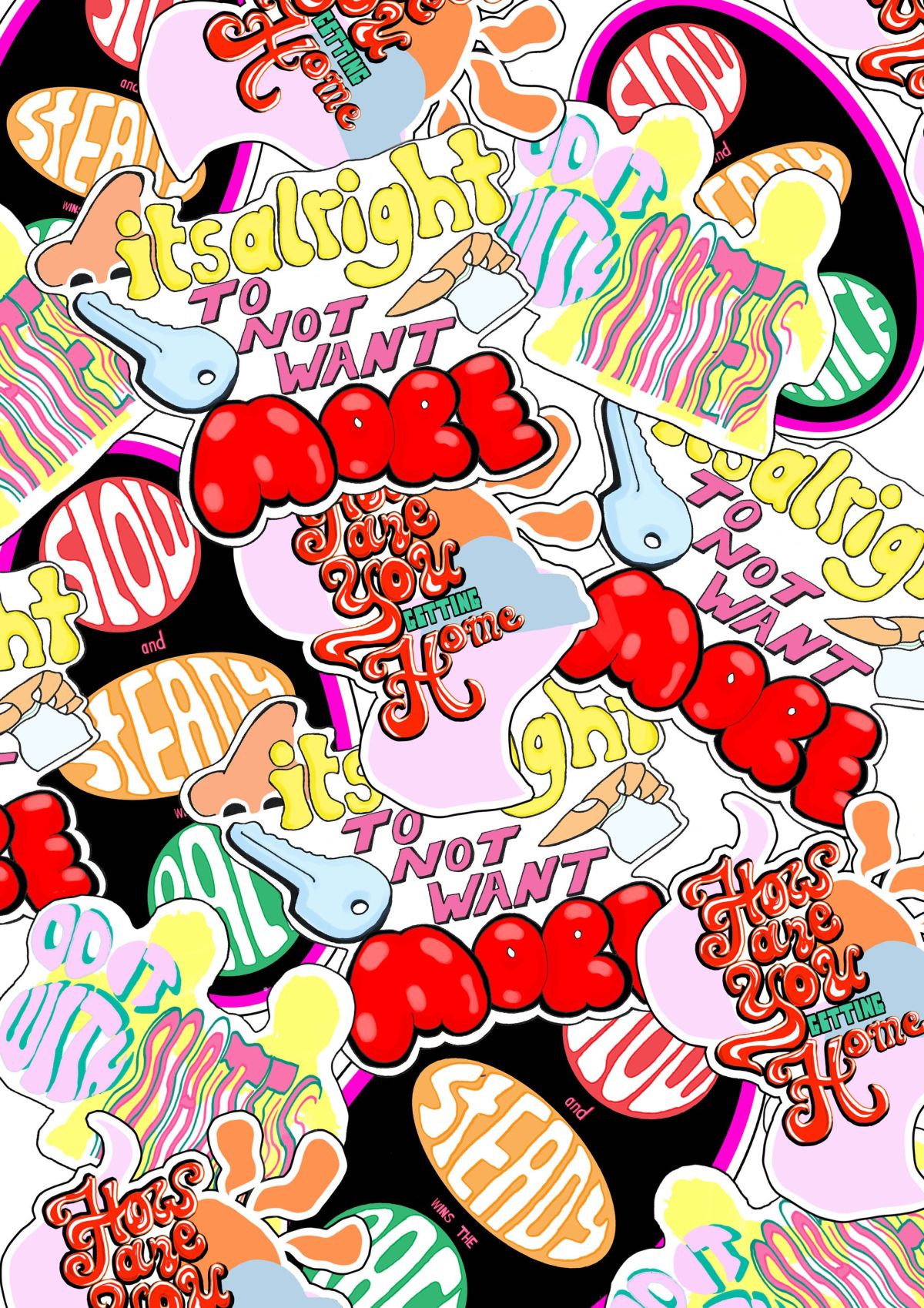 6- Vibrant fun stickers to appeal to younger vulnerable audiences
