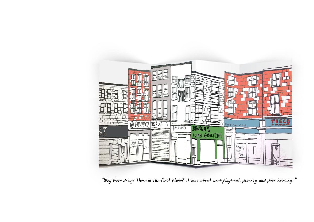 10- Thomas Street, Quote taken from newspaper article. Christy Burke.