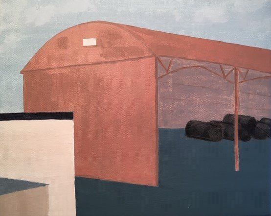 Oxide Barn
Acrylic on Canvas
20 x 25 x 3.5 cm