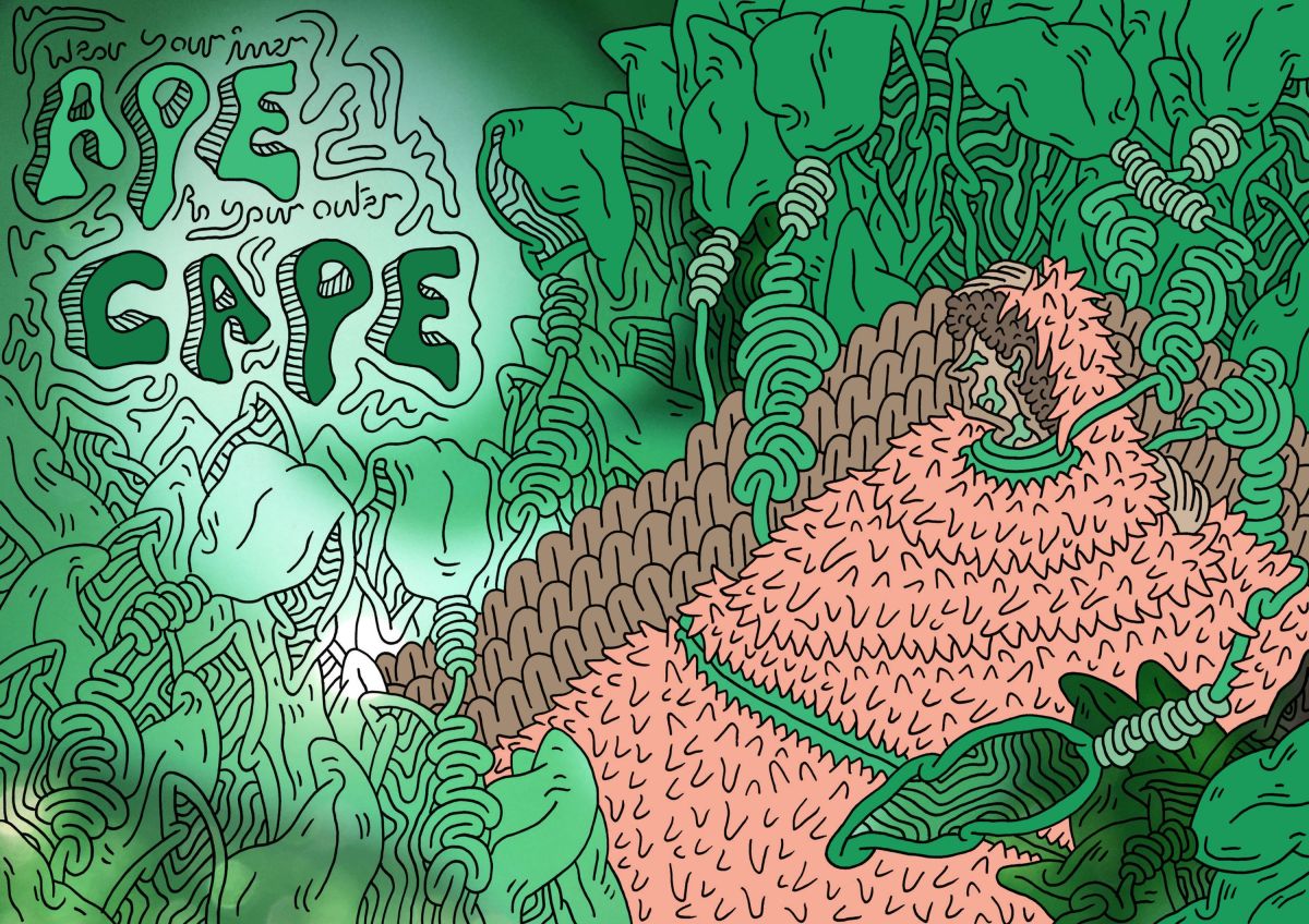 Illustration inspired by Freud's theory's on the psychology of sub conscious human sexual and violent thoughts.