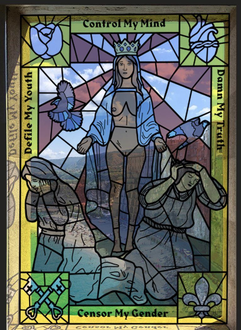 Stained glass window
