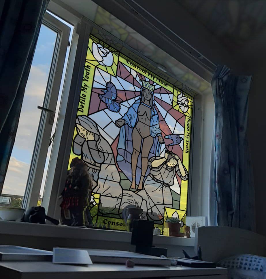 Stained glass window