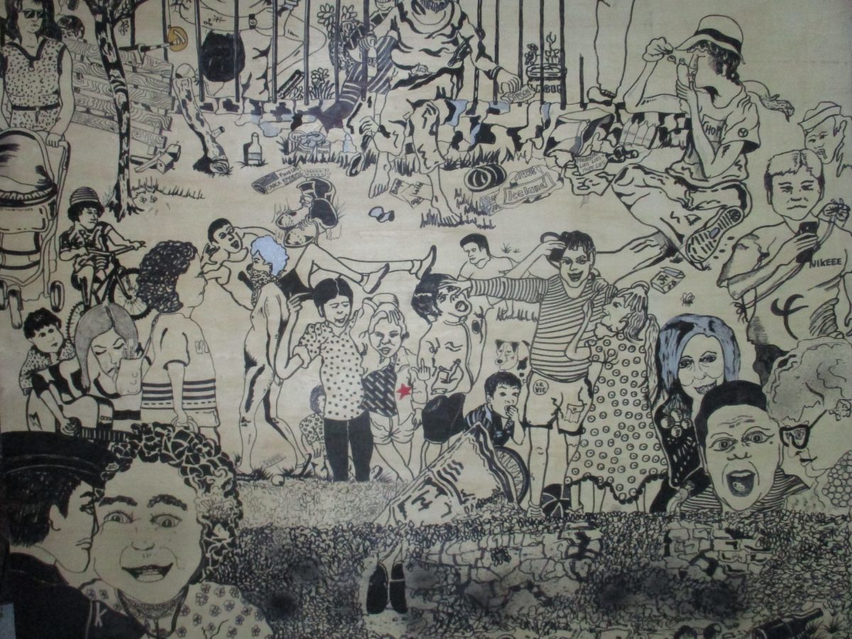 1. Life during lockdown. (110 x 122 cm)