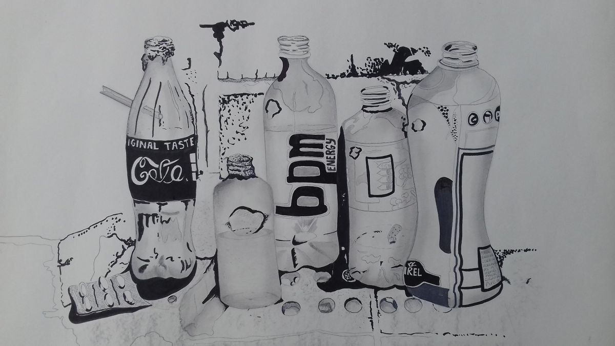 8. Used Crack Pipes rear of Finglas fire station. (56 x 70 cm)