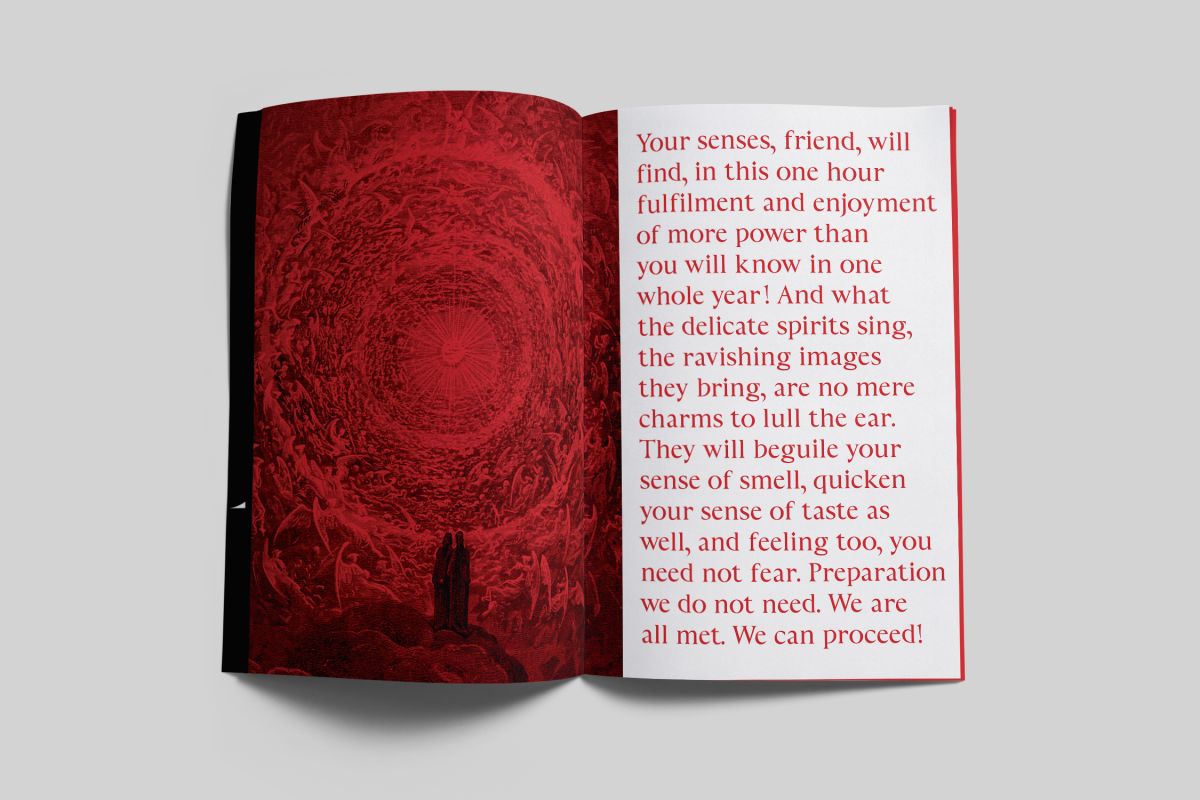 Spread from Mephisto type specimen book