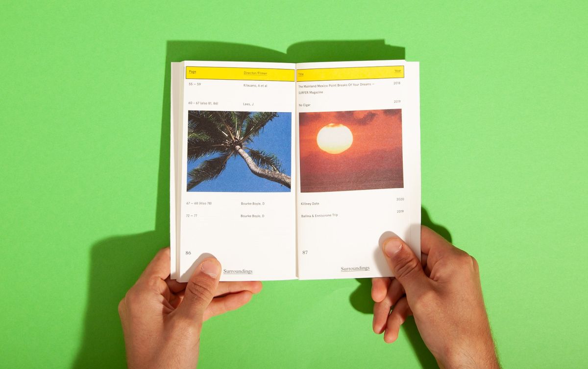 Surfing, A Study. Surroundings publication.
