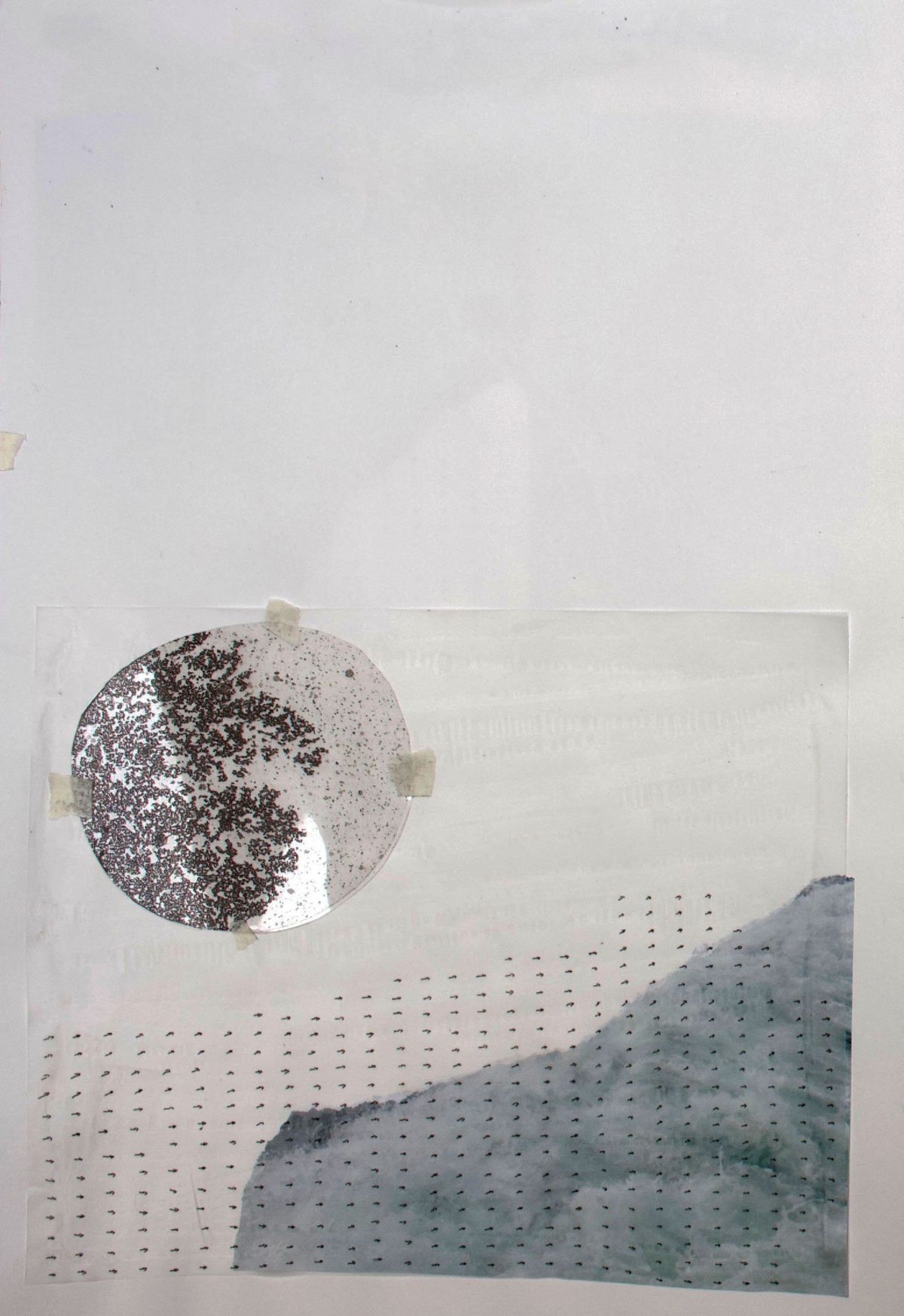 6-	Rising Moon. 30cm x 42cm.