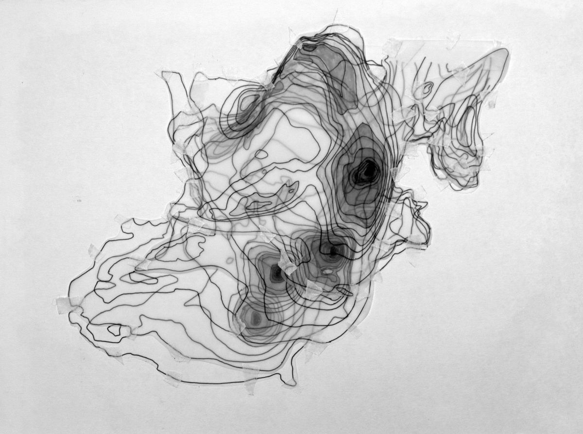 9-	Storm Lorenzo. 21cm x 30cm.