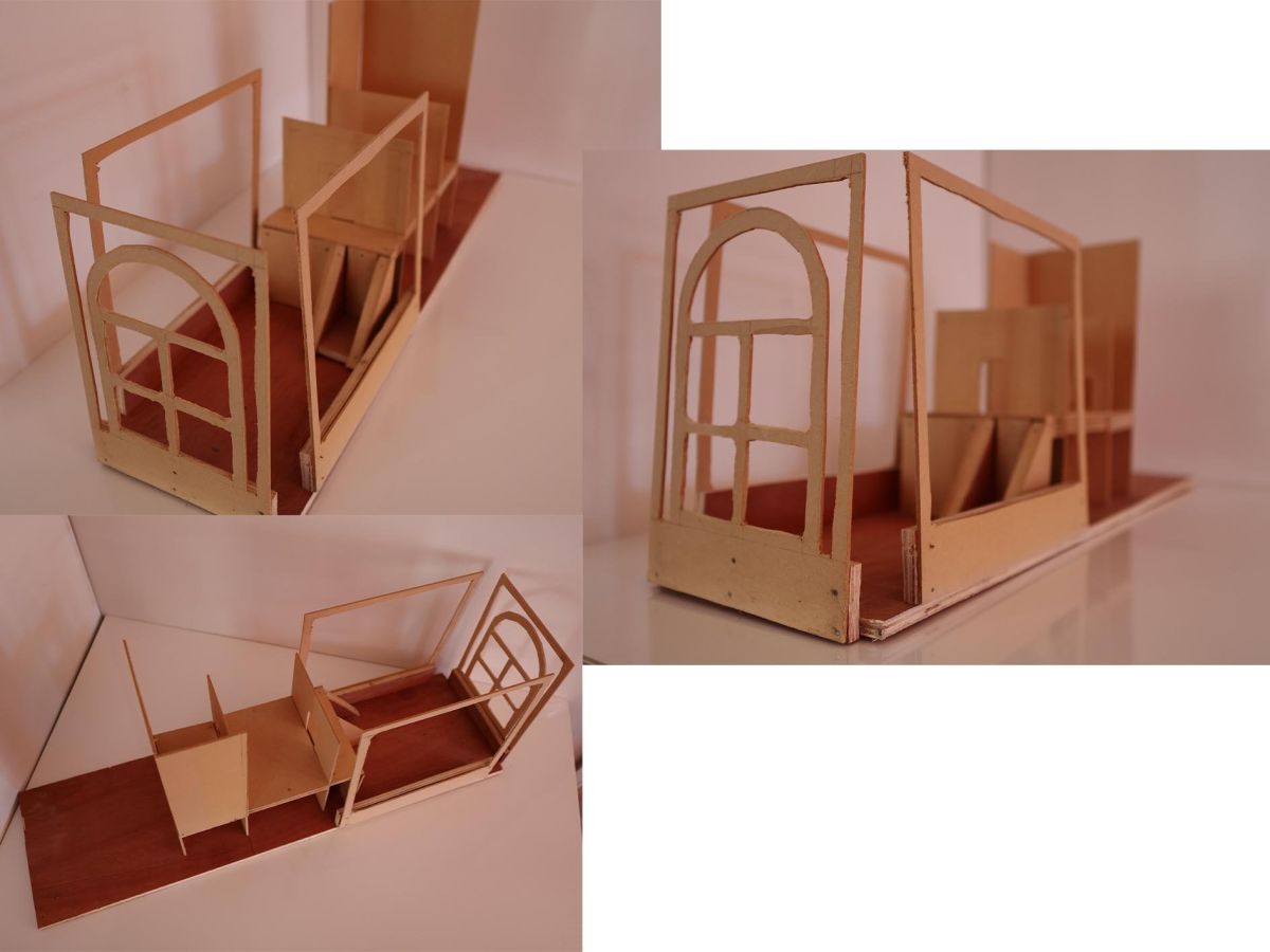 1.	THE KEEP MODEL 1 	MDF & PLYWOOD BASE  33.5”X13”X9.5”	2020