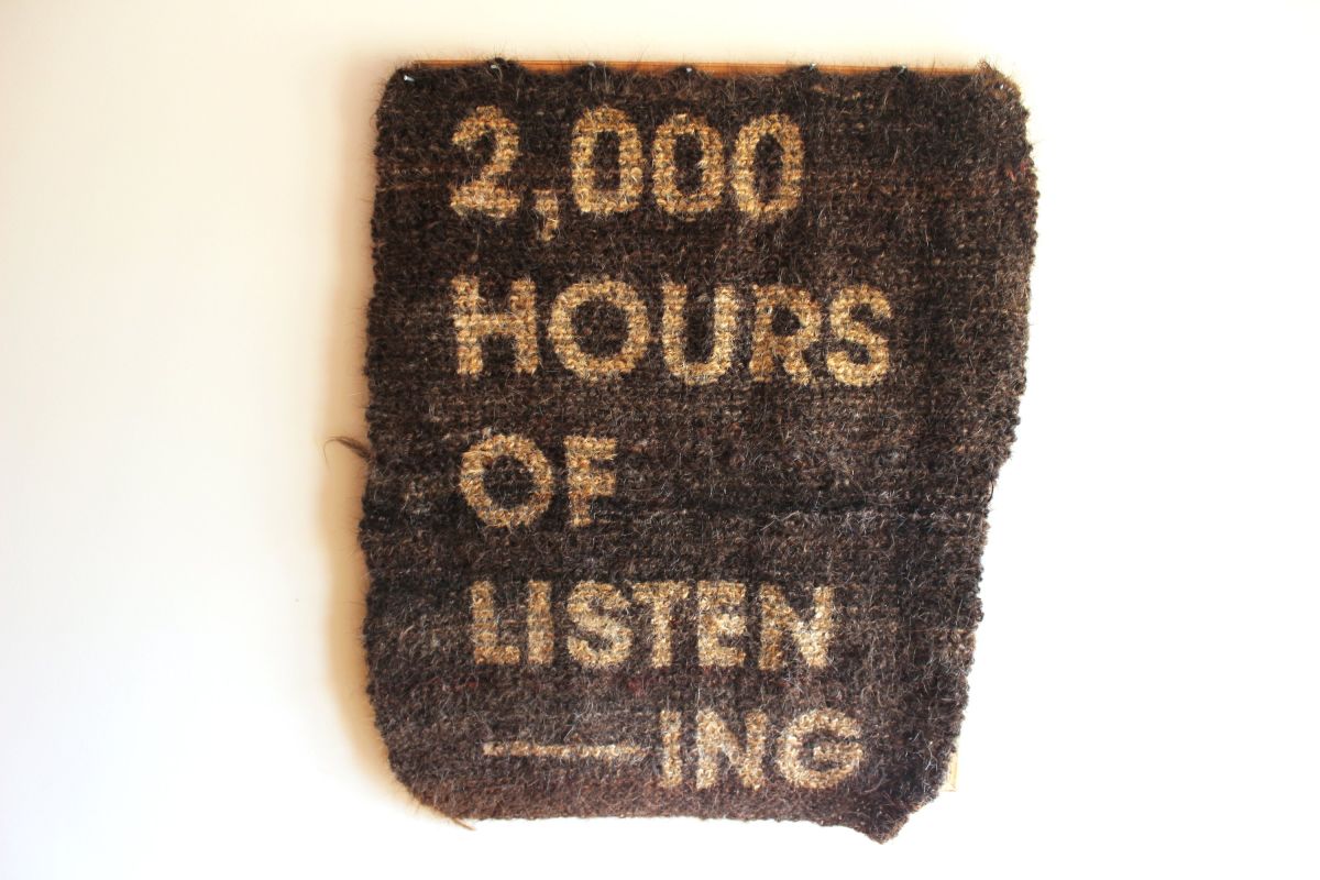 1_emmacaulfield - poster knitted with human hair