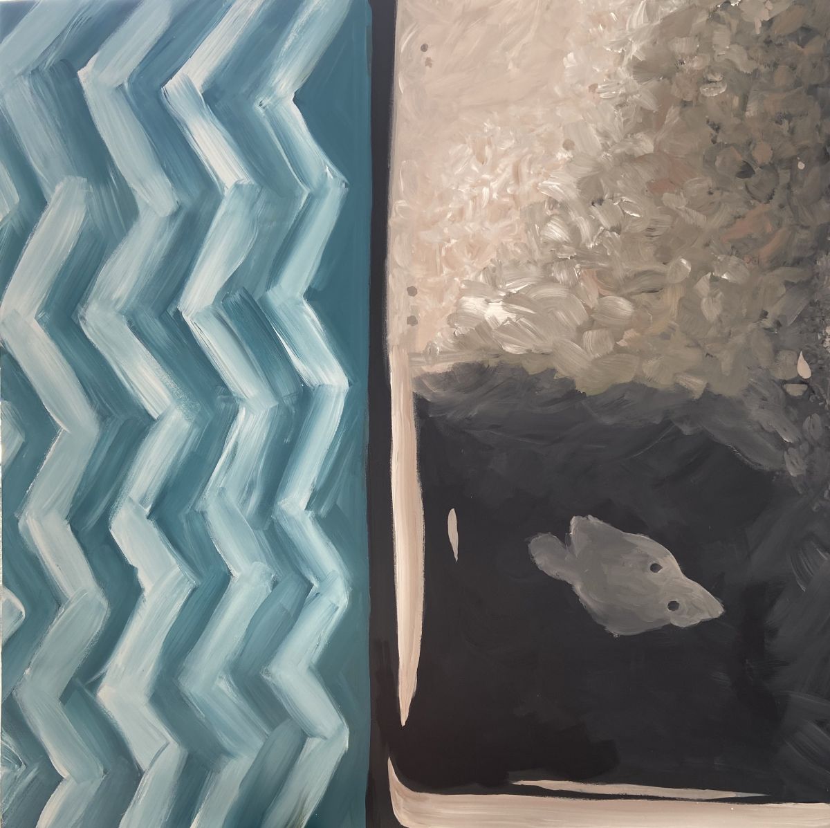 From where I stand 4 – 2020 - Acrylic Paint on board - 120cm x 120cm
