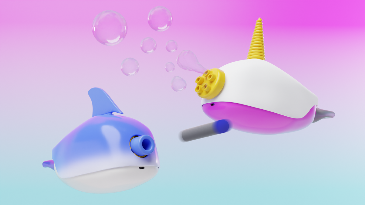 1 - PEPs with bubble blower, unicorn horn, blow dart and shark fin attachments/Keith Fitzsimons