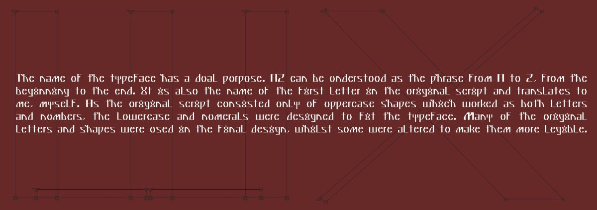 4 - page in the typeface specimen