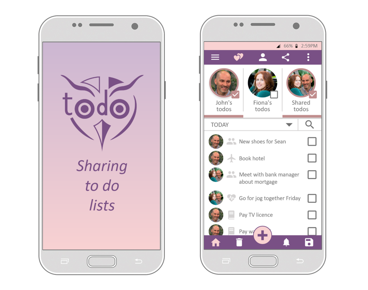 5 - Todo -  Long distance relationship task sharing app helping partners show their support for each other.