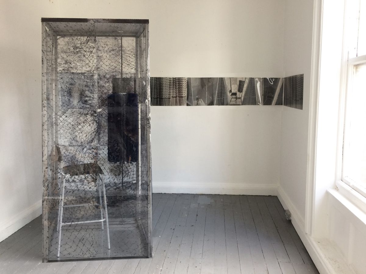 The Shell/ters, installation view; Shed Skin and A Yearning Anticipation.