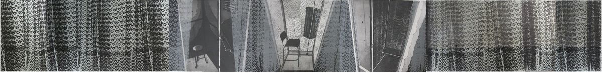 A Yearning Anticipation, 38 x 300cm, etching, screen and transfer print on paper, film and aluminium.