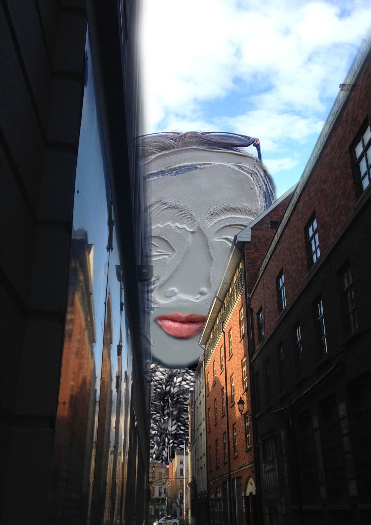 I look into the city