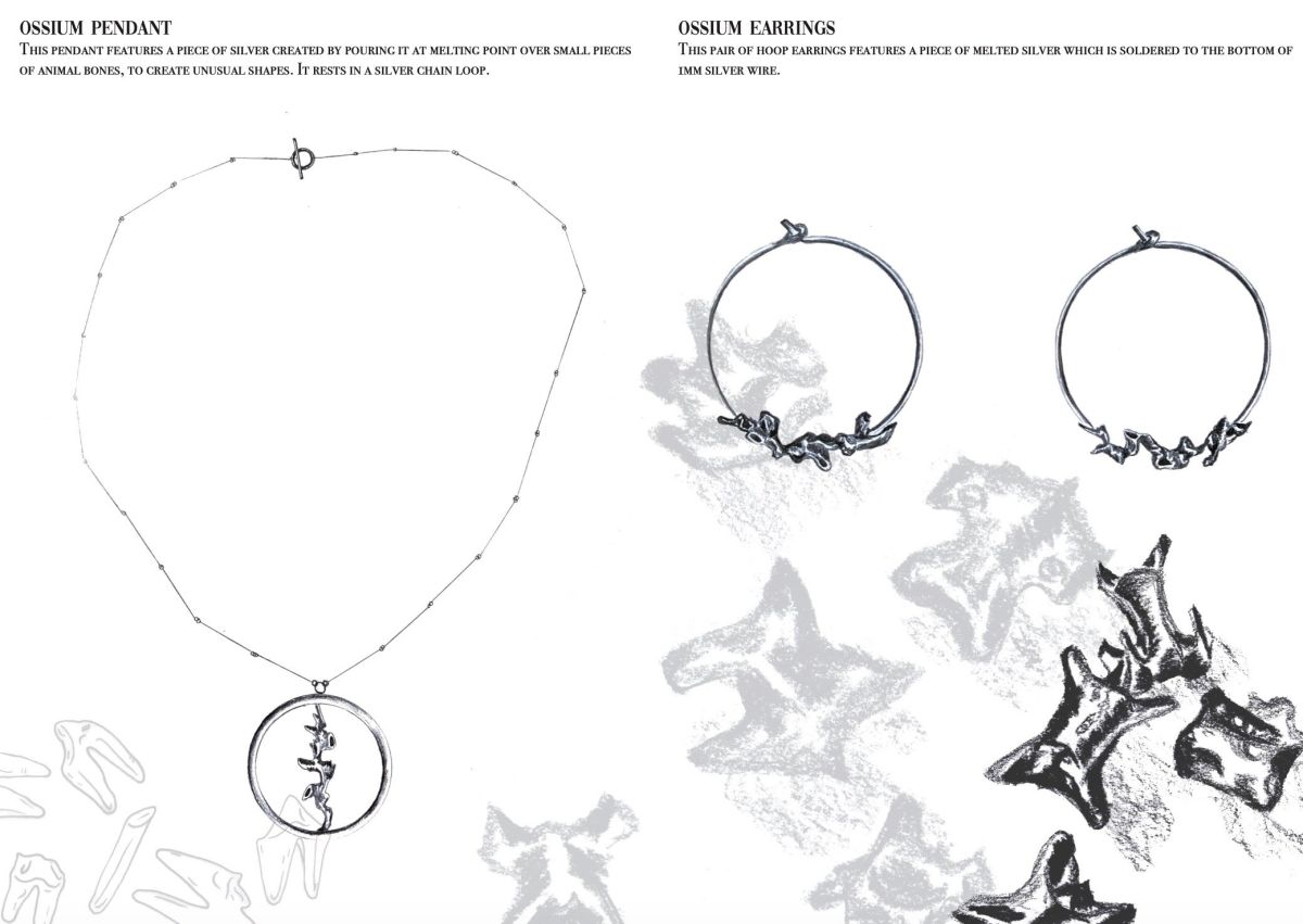 3 - Ossium Pendant & Ossium Earrings