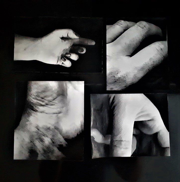 reacher, Photograph x 4, Black Ink Overlay