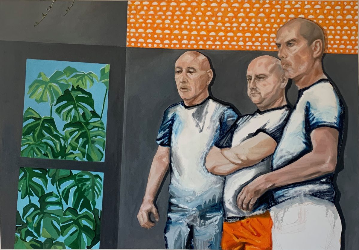 The Three Winners, oil on canvas, 98x133cm