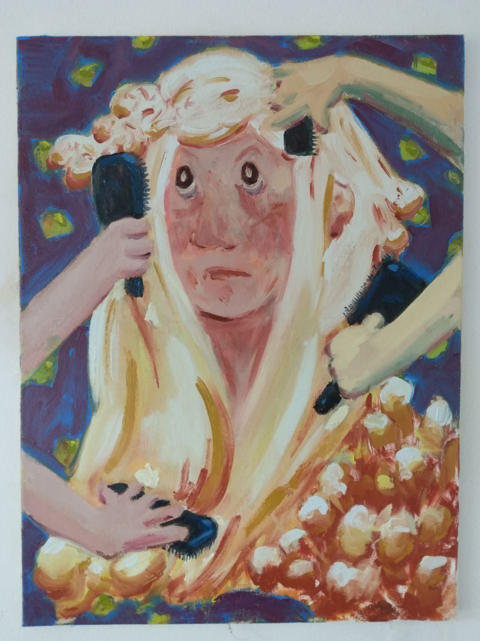 Inconvenient attachment, oil on canvas, 60 x 90 cm