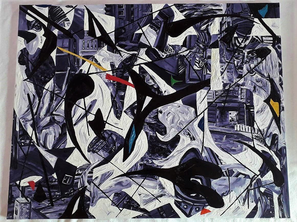 No 7 80x100cm Oil on Canvas Painting