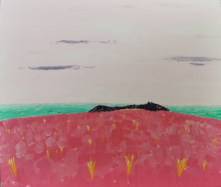 5.	Church Mountain (3).jpg.  Acrylic on board. 38 cms x 32 cms.